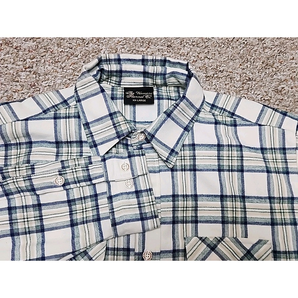 The Vermont Flannel‎ Co Shirt Men's 2XL Plaid Button Up Outdoor Handcrafted USA